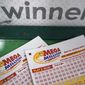 Mega Millions play slips are displayed on a gaming kiosk for tonight&#39;s Mega Millions lottery drawing at a convince store Friday July 29, 2022, in Ashland, Va. (AP Photo/Steve Helber)