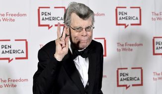 PEN literary service award recipient Stephen King attends the 2018 PEN Literary Gala at the American Museum of Natural History on May 22, 2018, in New York. King is expected to take the stand at a federal antitrust trial in Washington. King is scheduled to be a witness for the Justice Department as it attempts to block the proposed merger of two of the world&#39;s biggest publishers, Penguin Random House and Simon &amp;amp; Schuster. (Photo by Evan Agostini/Invision/AP, File)