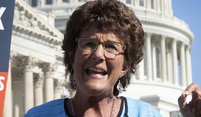In this July 19, 2018, photo, Rep. Jackie Walorski, R-Ind., speaks on Capitol Hill in Washington. Walorski&#39;s office says that she was killed Wednesday, Aug. 3, 2022, in a car accident. (AP Photo/J. Scott Applewhite, File)