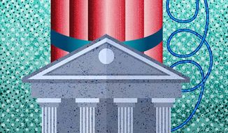 Liberal Attack on the Supreme Court Illustration by Greg Groesch/The Washington Times