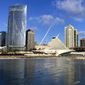 The skyline of Milwaukee, along Lake Michigan, is pictured on Feb. 8, 2019. Republicans are to announce Friday, Aug. 5, 2022 whether the 2024 national convention, where the party&#39;s presidential nominee will be officially named, will be held in Milwaukee or Nashville. (AP Photo/Carrie Antlfinger, File)  **FILE**