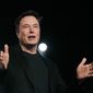 Tesla CEO Elon Musk speaks before unveiling the Model Y at Tesla&#39;s design studio in Hawthorne, Calif., March 14, 2019. Twitter is suing Musk in Delaware in an attempt to get him to complete his $44 billion acquisition of the social media company, a deal Musk is trying to get out of. (AP Photo/Jae C. Hong) **FILE**