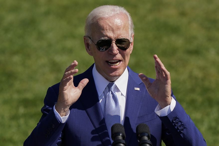 President Joe Biden speaks before signing into law H.R. 4346, the CHIPS and Science Act of 2022, at the White House in Washington, Tuesday, Aug. 9, 2022. (AP Photo/Carolyn Kaster)