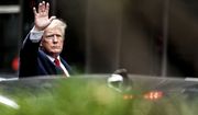 Former President Donald Trump waves as he departs Trump Tower, Wednesday, Aug. 10, 2022, in New York, on his way to the New York attorney general&#39;s office for a deposition in a civil investigation. (AP Photo/Julia Nikhinson)