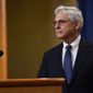 Attorney General Merrick Garland listens to a question as he leaves the podium after speaking at the Justice Department Thursday, Aug. 11, 2022, in Washington. (AP Photo/Susan Walsh)