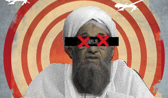 Illustration on U.S. intelligence, Al-Zawahiri&#39;s death and the war on terror by Linas Garsys/The Washington Times