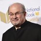 FILE - Salman Rushdie attends the 68th National Book Awards Ceremony and Benefit Dinner on Nov. 15, 2017, in New York.  Rushdie was  attacked while giving a lecture in western New York. An Associated Press reporter witnessed a man storm the stage Friday at the Chautauqua Institution as Rushdie was being introduced. (Photo by Evan Agostini/Invision/AP, File)
