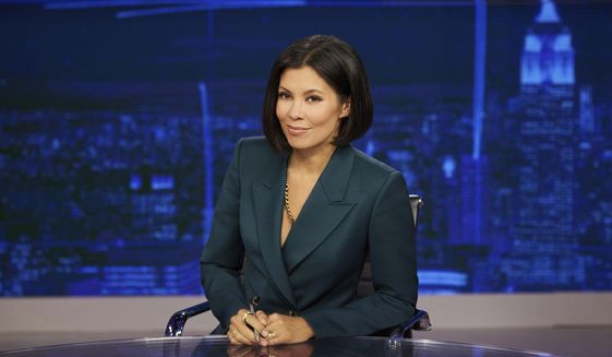This image released by MSNBC shows Alex Wagner who will debut her new show “Alex Wagner Tonight,&amp;quot; on Tuesday. (Patrick Randak/MSNBC via AP)