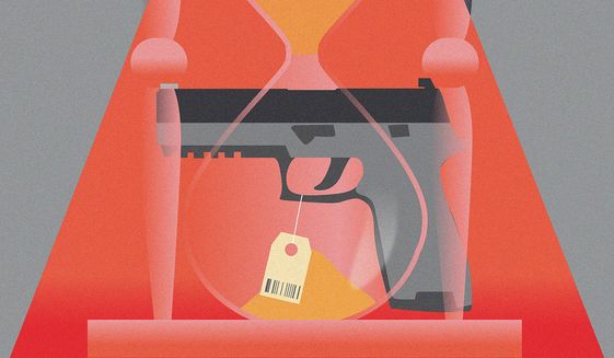 Illustration on ATF&#39;s harassment of gun owners by  Linas Garsys/The Washington Times