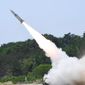 In this photo provided by South Korea Defense Ministry, a missile is fired during a joint training between U.S. and South Korea at an undisclosed location in South Korea, on May 25, 2022. The United States and South Korea will begin their biggest combined military training in years, starting Aug. 22, in the face of an increasingly aggressive North Korea, which has been ramping up weapons tests and threats of nuclear conflict against Seoul and Washington, the South’s military said Tuesday, Aug. 16. (South Korea Defense Ministry via AP, File)
