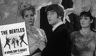 John Lennon flirting with the dancers in &quot;A Hard Day&#x27;s Night,&quot; now available in the 4K Ultra HD disk format from Criterion.