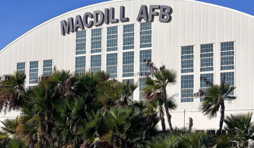 In this photo provided by the U.S. Air Force, a hangar stands at MacDill Air Force Base, Jan. 4, 2021, in Tampa, Amid record-breaking spikes in rent, service members and housing activists say the Department of Defense has not adequately increased housing allowances, thereby neglecting its commitment to military families. (Senior Airman Tiffany Emery/U.S. Air Force via AP)