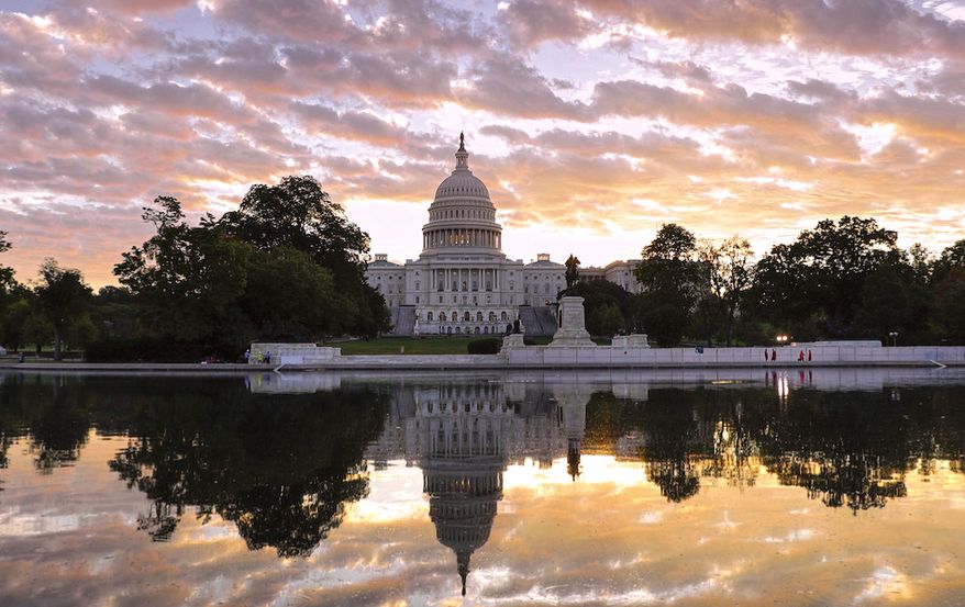 The U.S. Capitol is seen here at dawn. (AP Photo)