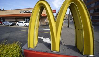 This is a McDonald&#39;s restaurant in Pittsburgh on Saturday, April 23, 2022. (AP Photo/Gene J. Puskar, File)