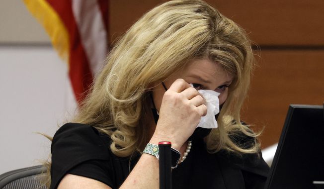 Patricia &amp;quot;Trish&amp;quot; Devaney Westerlind becomes emotional as she testifies during the penalty phase of the trial of Marjory Stoneman Douglas High School shooter Nikolas Cruz at the Broward County Courthouse in Fort Lauderdale, Fla., Tuesday, Aug. 23, 2022. Devaney Westerlind lived in Parkland from 1998 to 2008 and was a neighbor of the Cruz family. Cruz previously plead guilty to all 17 counts of premeditated murder and 17 counts of attempted murder in the 2018 shootings. (Amy Beth Bennett/South Florida Sun Sentinel via AP, Pool)
