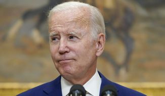 President Joe Biden speaks about student loan debt forgiveness in the Roosevelt Room of the White House, Wednesday, Aug. 24, 2022, in Washington. (AP Photo/Evan Vucci)