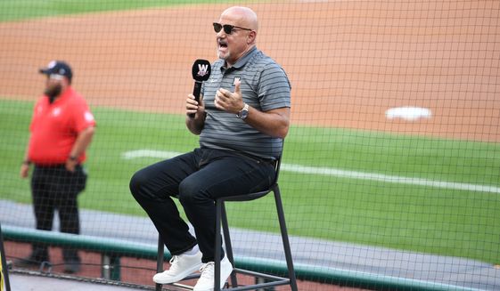 Washington Nationals General Manager Mike Rizzo talks to season ticket holders before a game against the Cincinnati Reds at Nationals Park in Washington D.C., August 27, 2022. (Photo by All-Pro Reels)