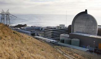One of Pacific Gas &amp;amp; Electric&#39;s Diablo Canyon Power Plant&#39;s nuclear reactors in Avila Beach, Calif., is viewed Nov. 3, 2008. (AP Photo/Michael A. Mariant, File)