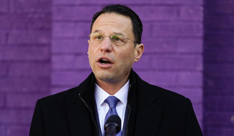 Pennsylvania Attorney General Josh Shapiro speaks during a news conference in Philadelphia, Dec. 14, 2021. As attorney general, Shapiro went to court repeatedly to defend Pennsylvania Gov. Tom Wolf's administration against legal challenges to his pandemic-era mandates and shutdowns. Now, as he's running to succeed Wolf as governor, Shapiro says he is against some of the same COVID-19 containment measures that his fellow Democrat used to help manage the nation's worst pandemic in over a century. (AP Photo/Matt Rourke, File)