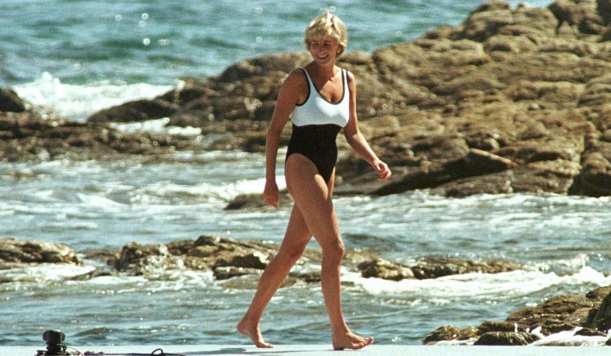 Britain&#x27;s Diana, Princess of Wales walks on the quay of the residence of Mohamed Al Fayed, in Saint Tropez, French Riviera, Sunday July 20, 1997. It has been nearly 25 years since Princess Diana died in a high-speed car crash in Paris. The French doctor who treated her at the scene has recounted what happened. Dr. Frederic Mailliez told The Associated Press how he tried to save her on that night of Aug. 31, 1997. (AP Photo/Lionel Cironneau, File)