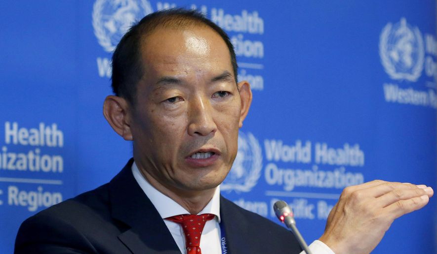 World Health Organization Regional Director for Western Pacific Takeshi Kasai addresses the media at the start of the five-day annual session Monday, Oct. 7, 2019, in Manila, Philippines. Kasai has been indefinitely removed from his post, according to internal correspondence Friday, Aug. 26, 2022, obtained by The Associated Press. (AP Photo/Bullit Marquez, File)