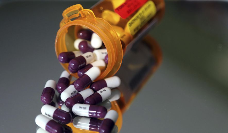 In this undated photo, pharmaceuticals are seen in North Andover, Mass. Florida sued federal health officials on Wednesday, Aug. 31, 2022, over what the state alleges is the stalling of its plan to import lower-cost prescription drugs from Canada. (AP Photo/Elise Amendola, File)