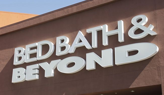 In this May 9, 2012 file photo, a Bed Bath &amp;amp; Beyond sign is shown in Mountain View, Calif.   Bed Bath &amp;amp; Beyond has named its Chief Accounting Officer, Laura Crossen, as interim chief financial officer, Tuesday, Sept. 6, 2022, following the death of Gustavo Arnal. The home goods retailer said in a regulatory filing that Crossen will continue as its principal accounting officer while serving in the interim role. (AP Photo/Paul Sakuma, File)
