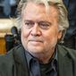 Former White House strategist Steve Bannon waits for his arraignment in Manhattan State Supreme Court after surrendering to authorities, Thursday, Sept. 8, 2022, in New York. Bannon pleaded not guilty to New York state charges of duping donors who gave money to build a wall on the U.S.-Mexico border. (Steven Hirsch/New York Post via AP, Pool)