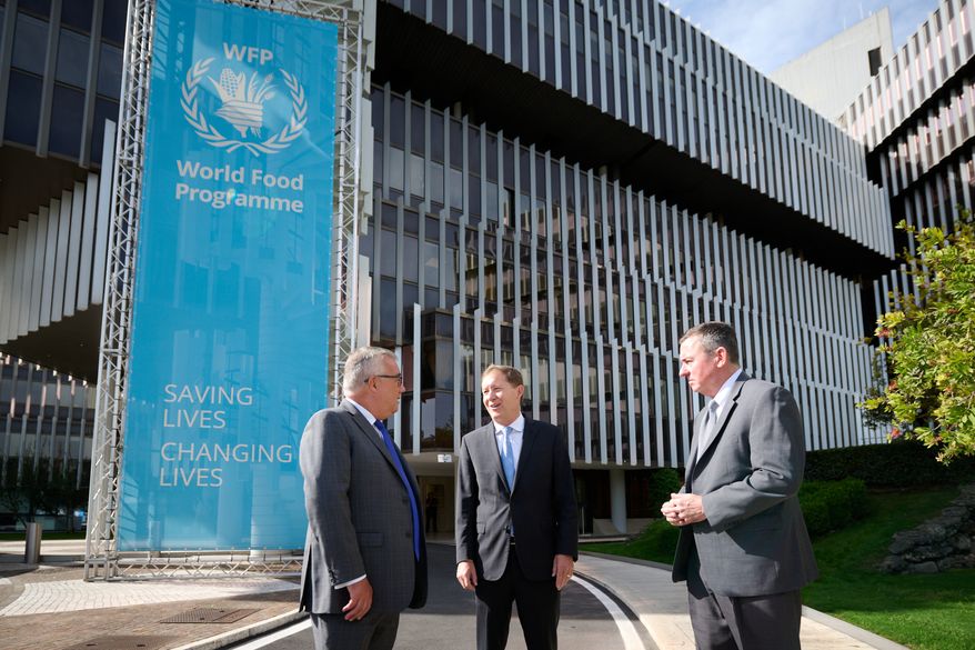 Bishop L. Todd Budge of The Church of Jesus Christ of Latter-day Saints meets with officials from the World Food Programme in Rome, Italy, on Wednesday, September 14, 2022. (Photo copyright © 2022 by Intellectual Reserve, Inc. Used by permission.)