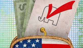 Republicans (GOP) focus on Biden&#39;s economy to win elections Illustration by Greg Groesch/The Washington Times