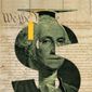 Biden&#x27;s student loan debt plan unconstitutional illustration by Linas Garsys / The Washington Times