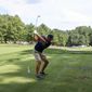 Bryson DeChambeau tees off on the 13th during the final round of the LIV Golf Invitational-Boston tournament, Sunday, Sept. 4, 2022, in Bolton, Mass. (AP Photo/Mary Schwalm) **FILE**