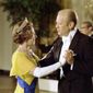 President Gerald Ford dances with Queen Elizabeth during a state dinner at the White House held in her honor July 7, 1976 (Image 6923701 courtesy of National Archives/Gerald R. Ford Library; Ricardo Thomas, White House photographer)