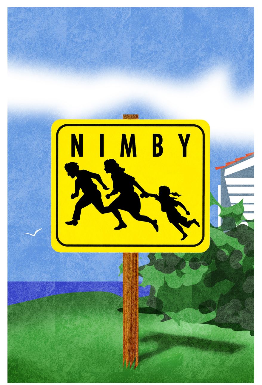 Illustration on illegal immigrants in Martha&#39;s Vineyard by Alexander Hunter/The Washington Times