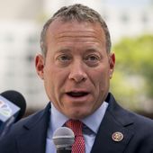 Rep. Josh Gottheimer, D-N.J., speaks during a news conference on Aug. 15, 2022, in New York. Progressive and centrist Democrats in the House have clinched agreement on a long-sought policing and public safety package that will be brought to the House floor just weeks before the midterm elections. The breakthrough came after intense negotiations in recent days between Gottheimer, a leader of the centrist coalition, and Rep. Ilhan Omar D-Minn., one of the leaders of the progressive faction. (AP Photo/John Minchillo, File)