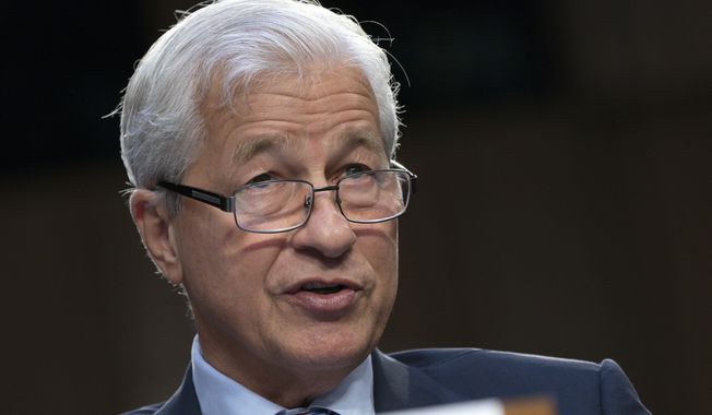 JPMorgan Chase &amp;amp; Company Chairman and CEO Jamie Dimon testifies at a Senate Banking Committee annual Wall Street oversight hearing, Thursday, Sept. 22, 2022, on Capitol Hill in Washington. (AP Photo/Jacquelyn Martin) ** FILE **