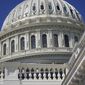 Sun shines on the U.S. Capitol dome in Washington, Aug. 12, 2022. (AP Photo/Patrick Semansky, File)