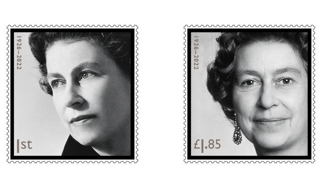 Four commemorative British stamps honoring the late Queen Elizabeth II will be released Nov. 10. Royal Mail said these were the first stamp designs approved by King Charles III, who succeeded the late monarch on Sept. 8. (Royal Mail photo, used with permission.)