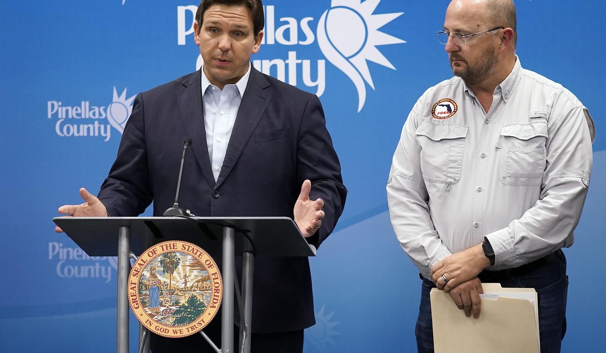 Florida Gov. Ron DeSantis faces catastrophic Hurricane Ian as the political world watches