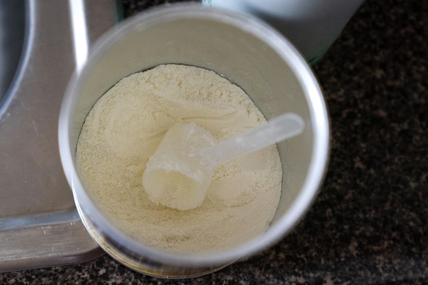 Only a few scoops are left in a mother&#x27;s next to last can of baby formula in Laurel, Md., on Monday, May 23, 2022. On Friday, Sept 30, 2022, U.S. regulators unveiled their plan to allow foreign baby formula manufactures to stay on the market, an effort at diversifying the nation&#x27;s tightly concentrated industry and preventing future shortages. (AP Photo/Jacquelyn Martin, File)