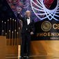 President Joe Biden gives the thumbs-up after speaking at the 2022 Phoenix Awards Dinner at the Walter E. Washington Convention Center in Washington, Saturday, Oct. 1, 2022. (AP Photo/Carolyn Kaster)