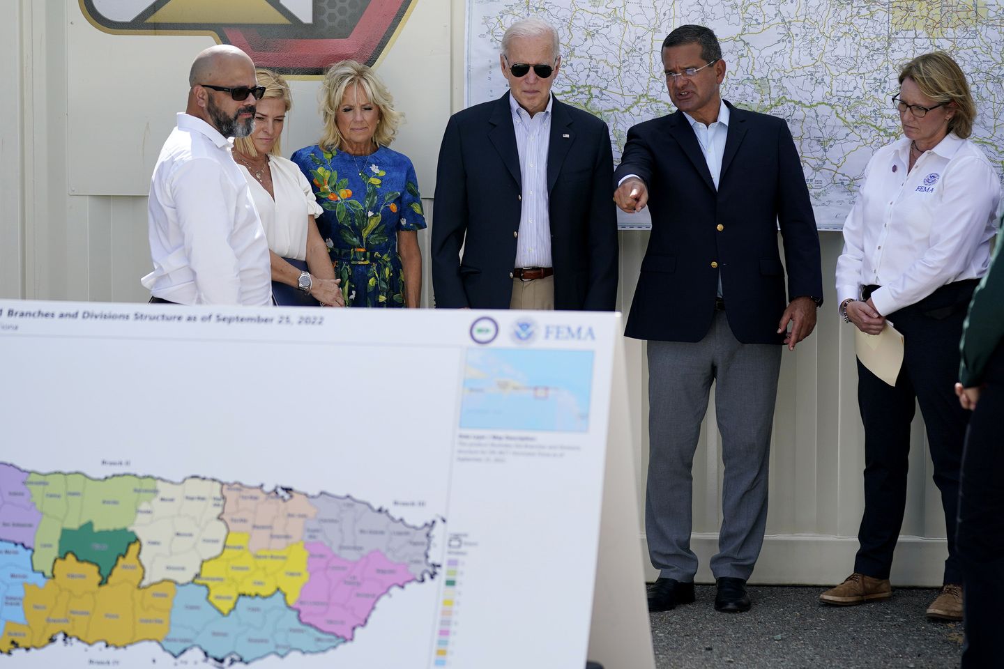 Touring hurricane damage, Biden claims he was 'raised' by Delaware's Puerto Rican community