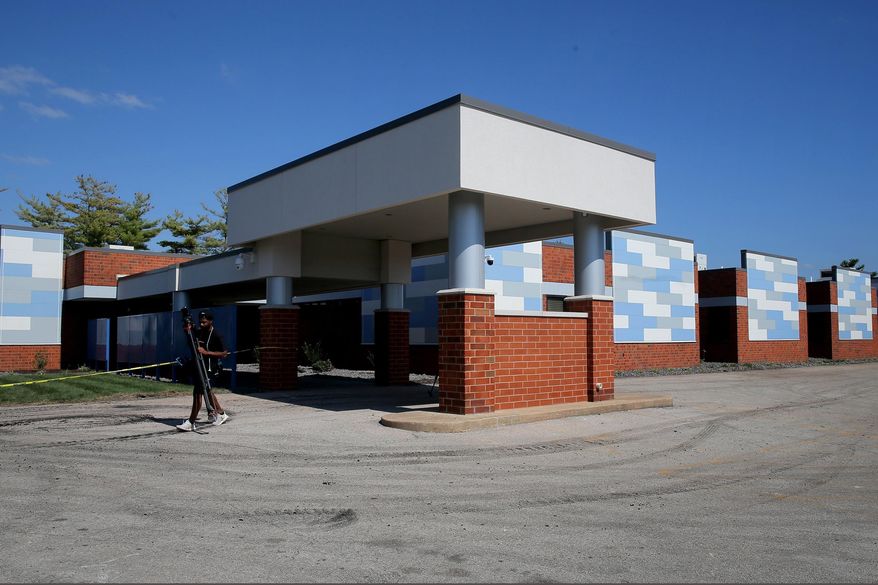 The exterior of the new Planned Parenthood facility is seen in Fairview Heights, Ill., on Oct. 2, 2019. Midwestern Planned Parenthood officials on Monday, Oct. 3, 2022, announced plans for a mobile abortion clinic — a 37-foot RV that will stay in Illinois but travel to near the border of adjoining states that have banned the procedure since the Supreme Court overturned Roe v. Wade earlier this year. (Christian Gooden/St. Louis Post-Dispatch via AP, File)