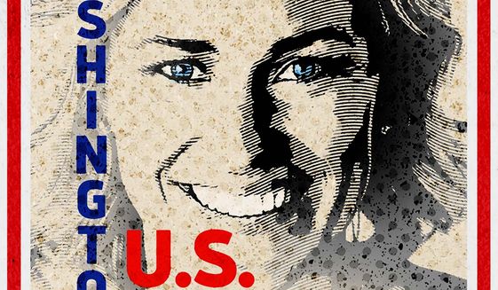 Tiffany Smiley Poster Illustration by Greg Groesch/The Washington Times