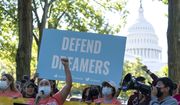 People rally outside the Capitol in support of the Deferred Action for Childhood Arrivals (DACA), during a demonstration on Capitol Hill in Washington, Thursday, Oct. 6, 2022. ( AP Photo/Jose Luis Magana)