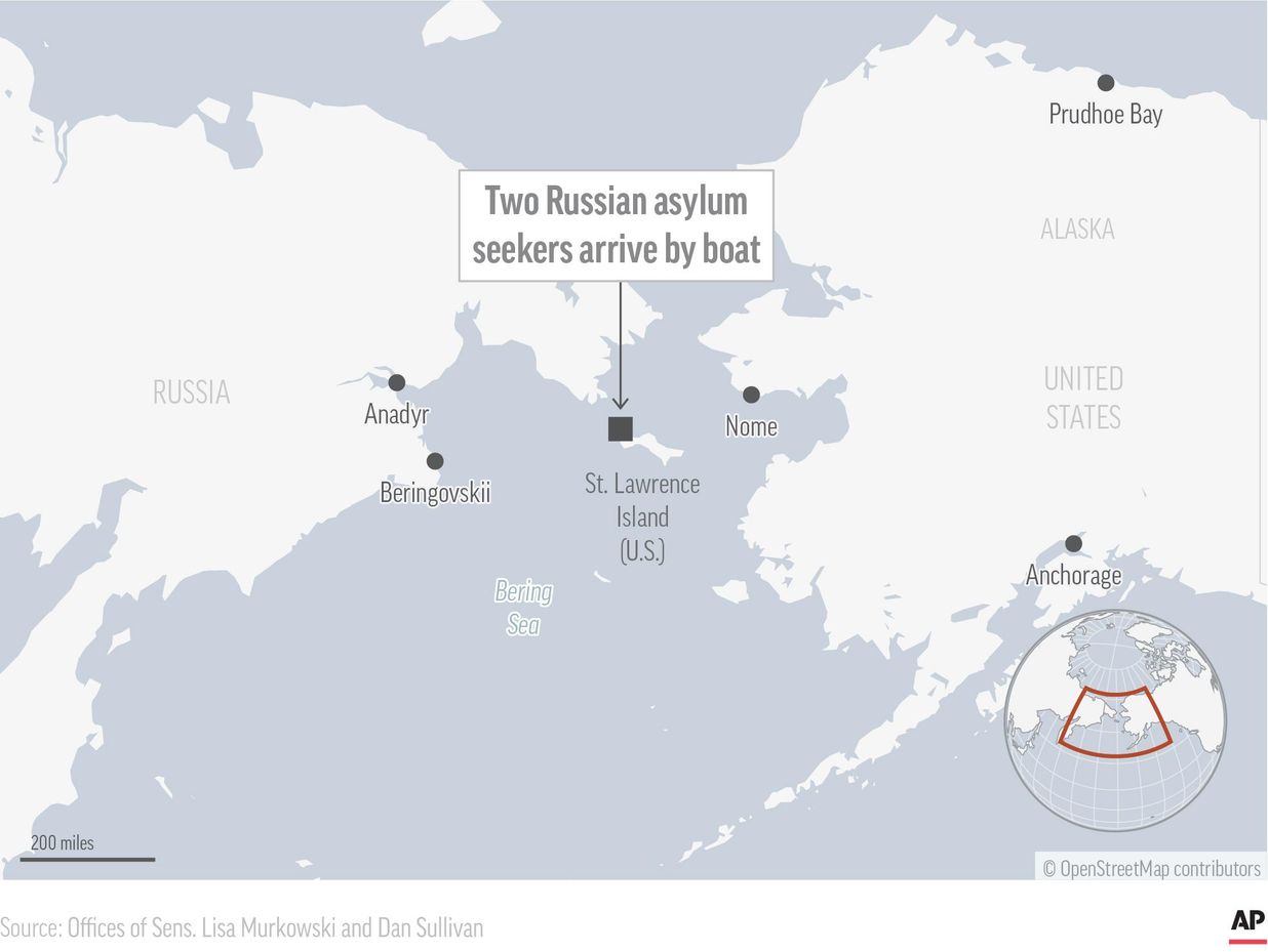 Uzak Alaska adasına ulaşan 2 Rus sığınma talebinde bulundu