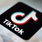 The TikTok app logo is pictured in Tokyo, Sept. 28, 2020. TikTok is planning to operate its own warehouses in the U.S., a move that will deepen the social media company&#39;s foray into e-commerce. (AP Photo/Kiichiro Sato, File) **FILE**