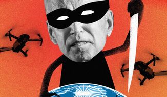 Team Biden killing around the world illustration by Linas Garsys / The Washington Times
