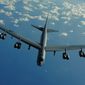 A U.S. Air Force B-52 Stratofortress from the 20th Expeditionary Bomb Squadron, Barksdale AFB, La. is seen here airborne. (U.S. Air Force photo by Tech. Sgt. Jacob N. Bailey, FILE photo)