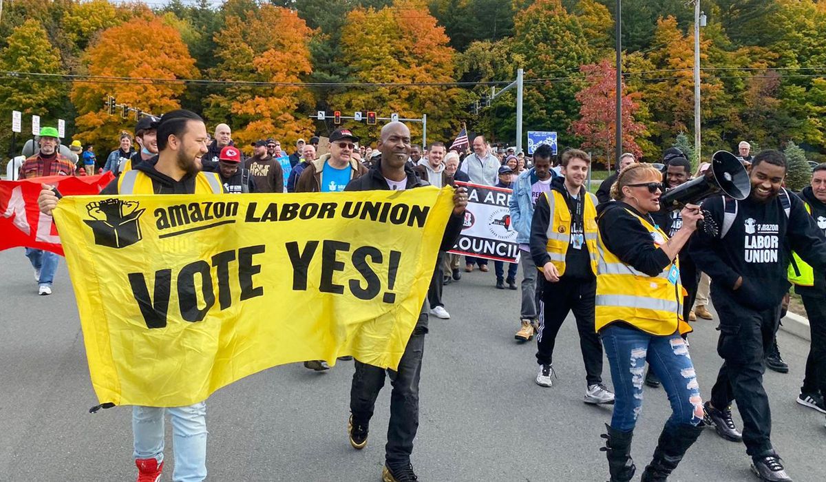 NextImg:Cracks show one year after historic Amazon union victory